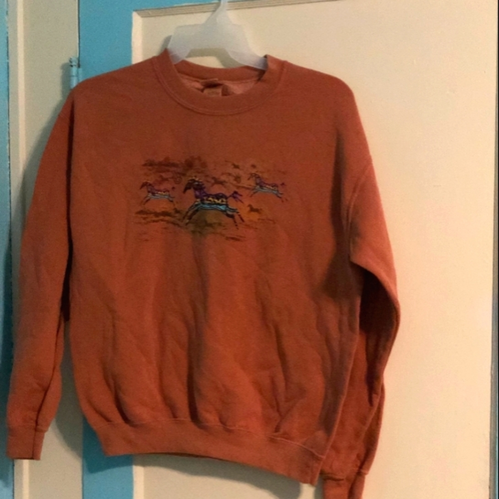 Gildan, M, brown pullover